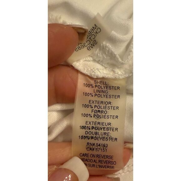 Calvin Klein Women’s Lace Top Lined Short Sleeve Sz. 14 Feminine - Picture 10 of 11